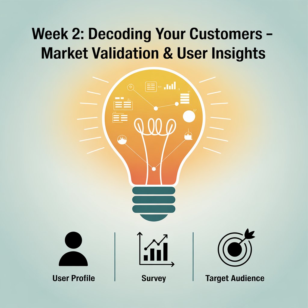 Week 2: Decoding Your Customers – Market Validation & User Insights